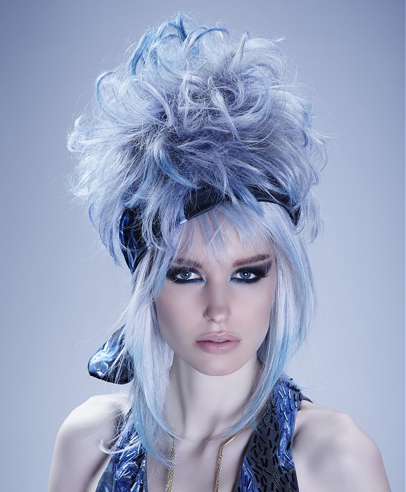 Vivienne Mackinder Long Blue Hairstyles